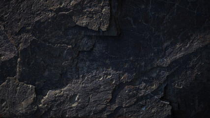 A textured stone background with chiaroscuro lighting, showcasing a brutal, monolithic rock...