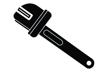 pipe wrench vector icon illustration