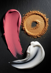 Macro of Cosmetic Product Textures