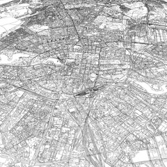 Fototapeta premium 3D illustration of city and urban in Minsk Belarus