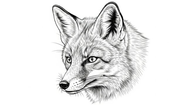 狐の鉛筆画 狐の鉛筆画 - メルカリ