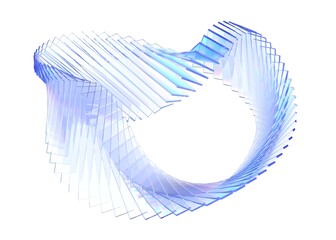 Abstract background design, futuristic glass structure, 3d render