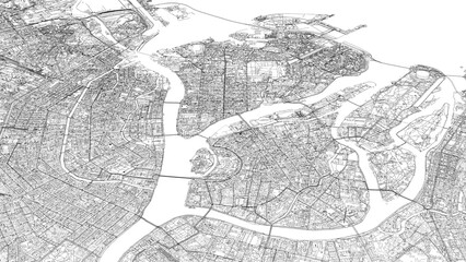 Obraz premium 3D illustration of city and urban in Saint Petersburg Russia