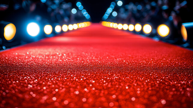 Red carpet at high society event