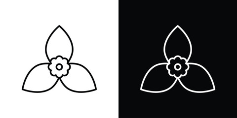 Bougainvillea icon. linear style sign for mobile concept and web design.