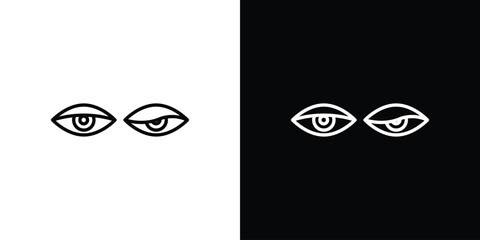 Myasthenia gravis icon. linear style sign for mobile concept and web design.