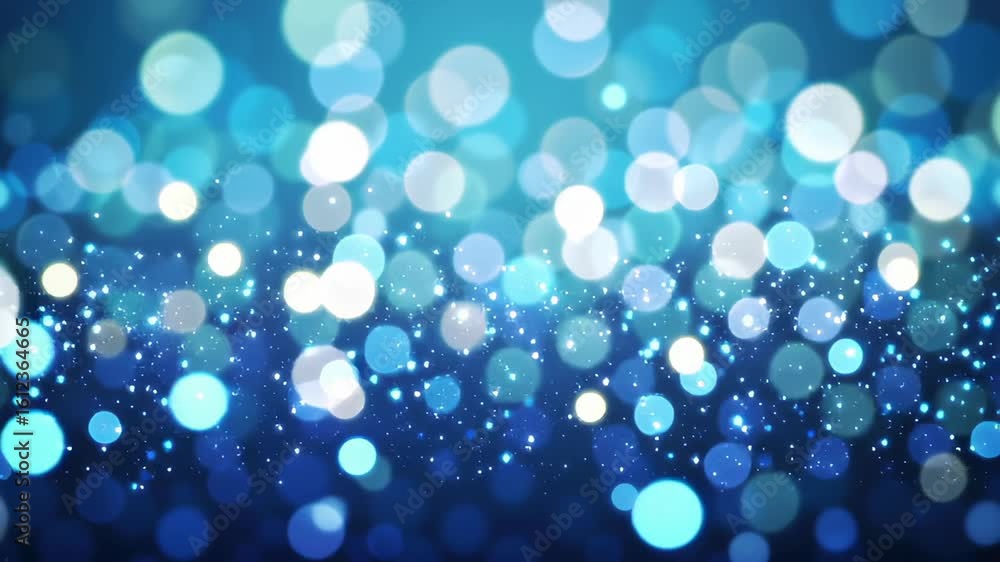 Poster sparkling bokeh lights twinkle against a dark backdrop, creating a magical atmosphere during a night