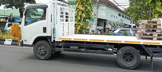 truck on the road