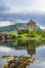 Fototapeta premium Eilean Donan Castle and Loch Duich, Isle of Skye, Highlands, Scotland, UK