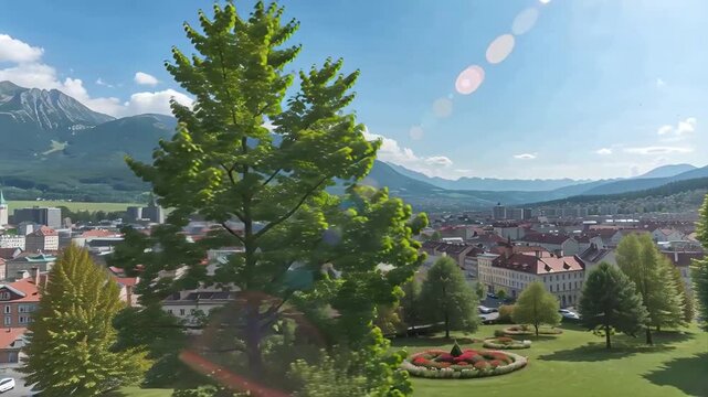 Vaduz capital of the Principality of Liechtenstein stunningly beautiful summer panorama