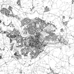 Fototapeta premium 3D illustration of city and urban in Norwich England