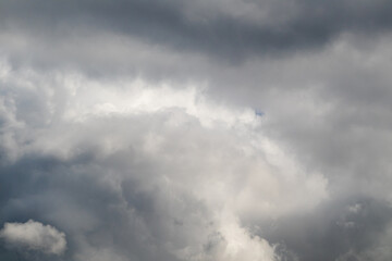 Cloudy sky, big, thick rain clouds. Rain cloud background