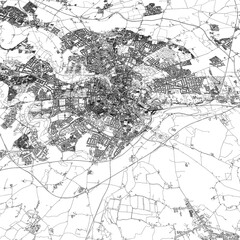 Naklejka premium 3D illustration of city and urban in Norwich England