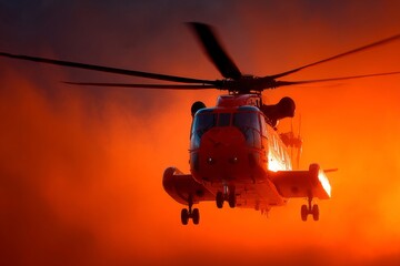 Sikorsky s-92 ascends: symbol of aviation's new dawn. Mountainous terrain. Innovation in action: vih aviation unveils advanced firefighting helicopter. New era aviation. Aerial innovation.
