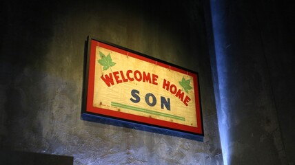 A piece of history. The sign reads “Welcome Home Son” and belonged to Canadians who welcomed...