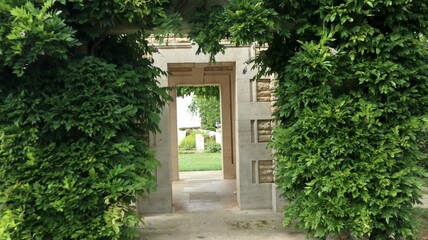 Dieppe Canadian War Cemetery in Normandy, France of soldiers from World War II who died on D-Day.                