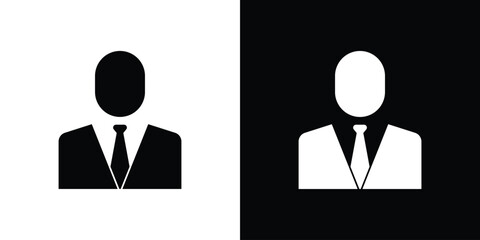 Businessman icon elements vector illustration. flat style sign vector.