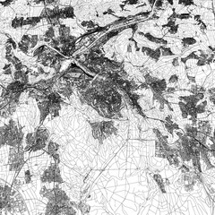 3D illustration of city and urban in Stuttgart Germany