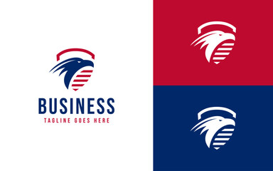 Obraz premium Patriot Eagle Shield Logo