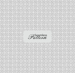 Seamless geometric square line pattern background in black and white for modern design