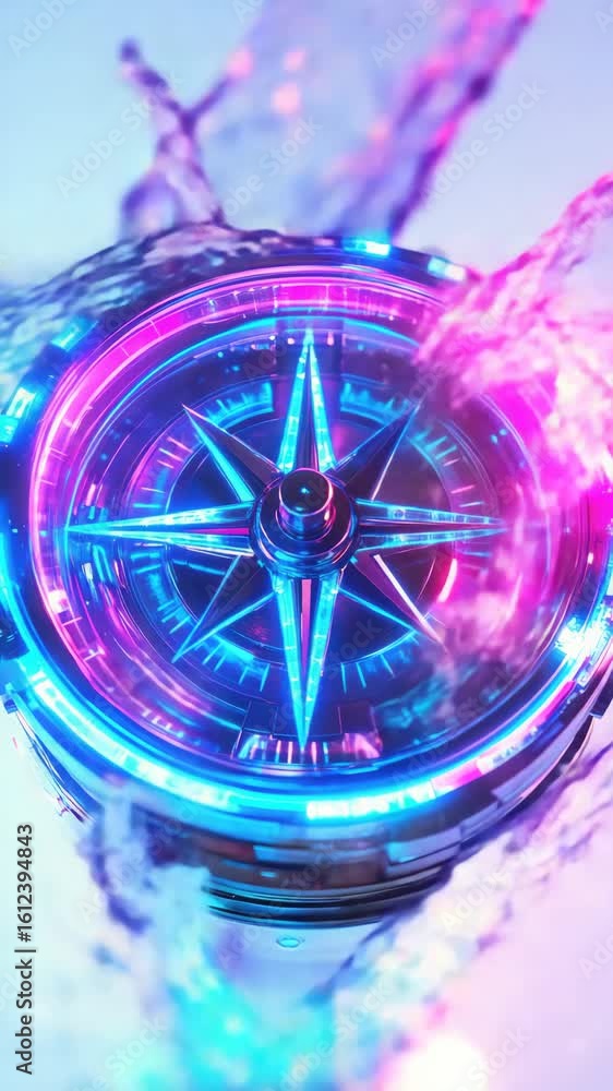 Poster a droplet of water with rainbow colors refracting light. the showcases a vibrant and dynamic moment,