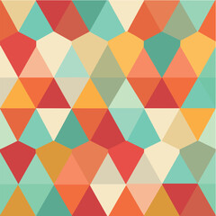 Clean and modern vector  geometric triangle pattern background design with colorful mosaic vector illustration for websites and prints