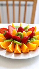Colorful fruit platter