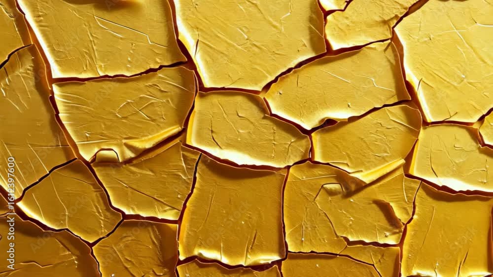 Poster golden texture: a close-up shot of a surface adorned with a textured gold finish, capturing the inte