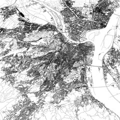 3D illustration of city and urban in Belgrade Serbia