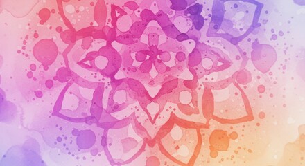 Abstract floral mandala design