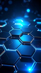 Abstract hexagonal tech background