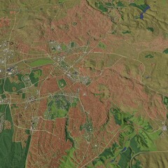 Fototapeta premium 3D illustration of city and urban in Ankara Turkey