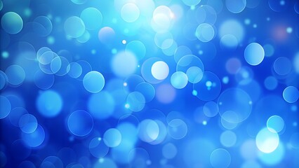 Blue bokeh background with soft light orbs and dreamy feel
