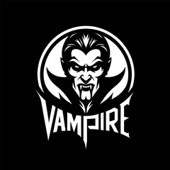 Clean Vampire Vector Logo Template