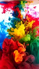 Obraz premium Colorful ink explosion in water