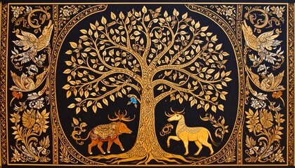The design of Javanese vine batik grows into a Kalimantan tree