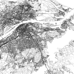 Naklejka premium 3D illustration of city and urban in Riga Latvia