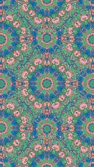 Abstract repeating pattern of swirling colors