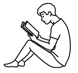 Student Reading Book