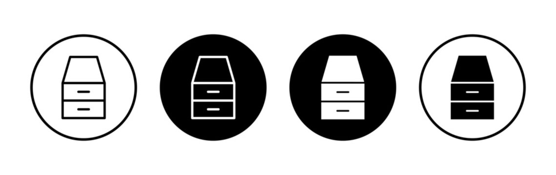 Database icon symbol for apps and websites. database sign and symbol