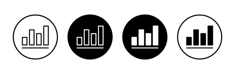 Growing graph icon symbol for apps and websites. Chart sign and symbol. diagram icon