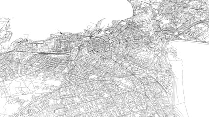 Fototapeta premium 3D illustration of city and urban in Tallinn Estonia