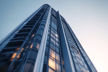 modern office building in moscow