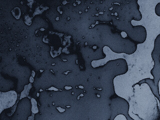Mysterious dark monochrome abstract background featuring organic liquid shapes and a subtle...