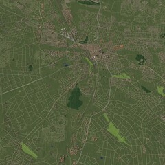 3D illustration of city and urban in Harare Zimbabwe