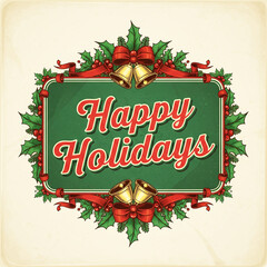 Joyful Tidings: Happy Holidays Greeting Card