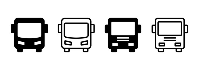 Bus icon logo design. bus sign and symbol