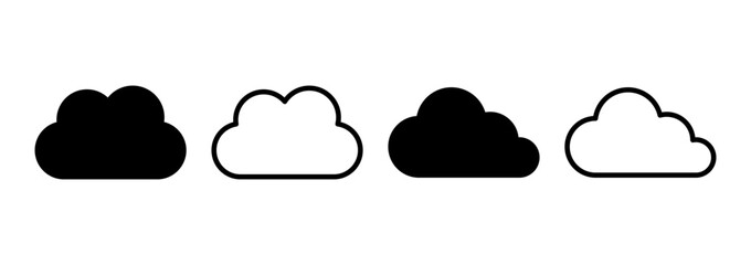 Cloud icon logo design. cloud sign and symbol