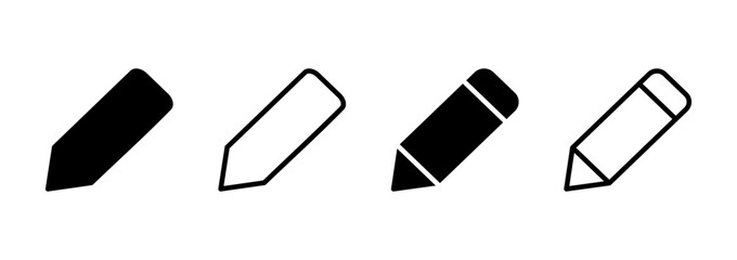 Pencil icon logo design. pen sign and symbol. edit icon vector