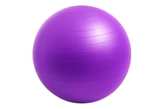 Fitness ball isolated on transparent background, ideal for health, wellness, and exercise-related visuals